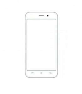 Replacement Front Glass For Lava Iris Atom 3 White By - Maxbhi.com