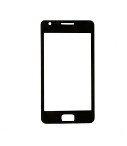 Replacement Front Glass For Samsung Galaxy R Black By - Maxbhi.com