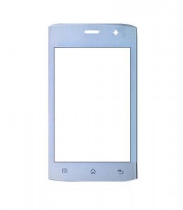 Replacement Front Glass For Panasonic T9 White By - Maxbhi.com