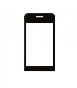 Replacement Front Glass For Samsung S7230e Wave 723 Black By - Maxbhi.com