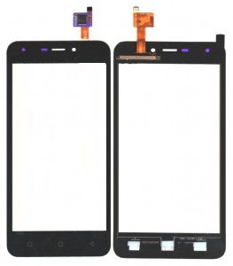 Touch Screen Digitizer For Intex Aqua Trend Lite Black By - Maxbhi Com