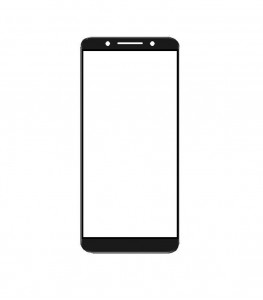 Replacement Front Glass For Alcatel 3x Black By - Maxbhi.com