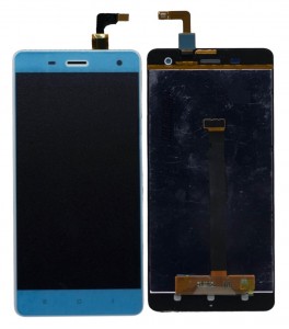 Lcd With Touch Screen For Xiaomi Mi4 Limited Edition Wood Cover 16gb White By - Maxbhi Com