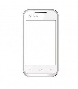 Replacement Front Glass For Gionee Pioneer P1 White By - Maxbhi.com