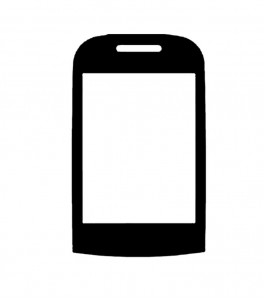 Replacement Front Glass For Samsung Corby Plus Black By - Maxbhi.com