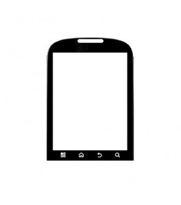Replacement Front Glass For Motorola Pro Plus Mb632 Black By - Maxbhi.com