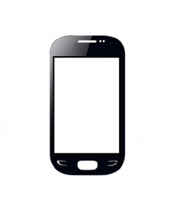 Replacement Front Glass For Samsung Star Deluxe Duos S5292 Black By - Maxbhi.com