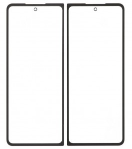 Replacement Front Glass For Samsung Galaxy Z Fold5 Black By - Maxbhi Com