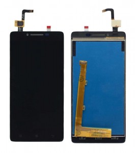 Lcd With Touch Screen For Lenovo A6000 Black By - Maxbhi Com