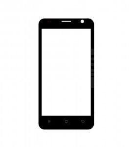 Replacement Front Glass For Prestigio Multiphone 3450 Duo Black By - Maxbhi.com