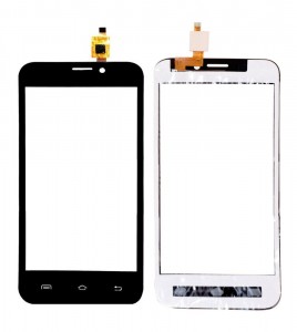 Touch Screen Digitizer For Intex Aqua Q4 Black By - Maxbhi Com