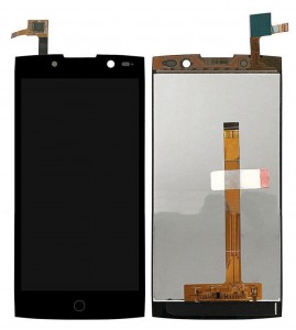 Lcd With Touch Screen For Alcatel One Touch Flash 2 Black By - Maxbhi Com