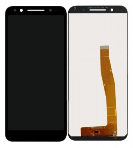 Lcd With Touch Screen For Alcatel 3 Black By - Maxbhi Com