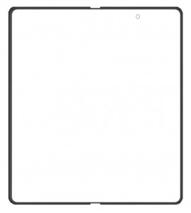 Replacement Front Glass For Tecno Phantom V Fold Black By - Maxbhi Com
