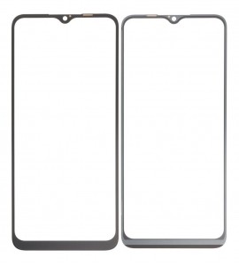 Replacement Front Glass For Realme C35 Black By - Maxbhi Com