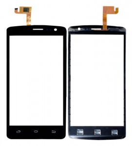 Touch Screen Digitizer For Spice Stellar 507 Mi507 Red Black By - Maxbhi Com