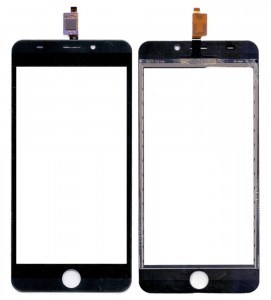 Touch Screen Digitizer For Intex Aqua View Grey By - Maxbhi Com