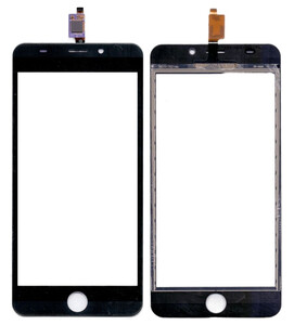 Touch Screen Digitizer For Intex Aqua View Grey By - Maxbhi Com