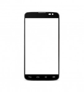 Replacement Front Glass For Lg Pro Lite Dual D686 Black By - Maxbhi.com