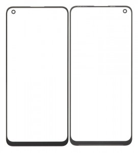 Replacement Front Glass For Realme 8 5g Black By - Maxbhi Com