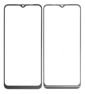Replacement Front Glass For Oppo A16 Black By - Maxbhi Com