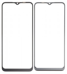 Replacement Front Glass For Realme C25y Black By - Maxbhi Com