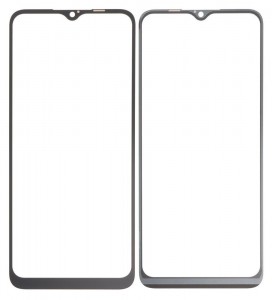 Replacement Front Glass For Realme C31 Black By - Maxbhi Com