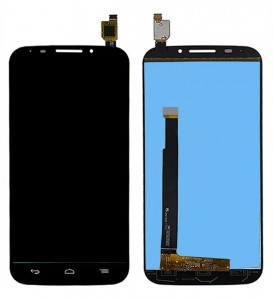 Lcd With Touch Screen For Vodafone Smart 4 Power Black By - Maxbhi Com