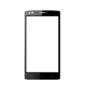 Replacement Front Glass For Onida I505 Black By - Maxbhi.com