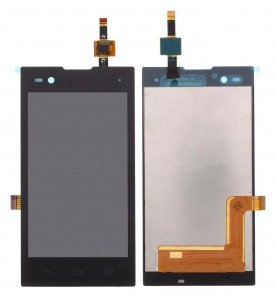 Lcd With Touch Screen For Zte Blade A410 Black By - Maxbhi Com