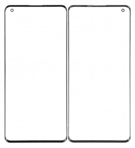 Replacement Front Glass For Oppo Find X2 Black By - Maxbhi Com
