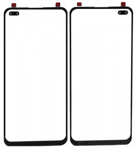 Replacement Front Glass For Oppo F17 Pro Black By - Maxbhi Com