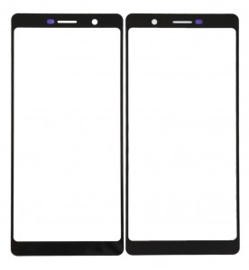 Replacement Front Glass For Nokia 7 Black By - Maxbhi Com