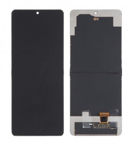 Lcd With Touch Screen For Samsung Galaxy Z Flip Black By - Maxbhi Com