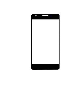 Replacement Front Glass For Cubot X15 Black By - Maxbhi Com