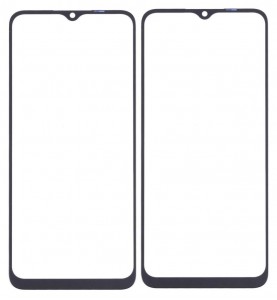 Replacement Front Glass For Realme 5 Black By - Maxbhi Com