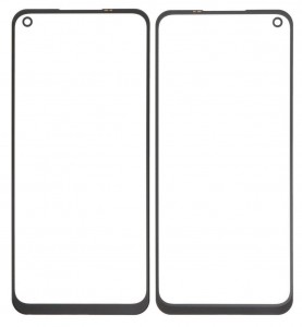 Replacement Front Glass For Realme Narzo 50 Black By - Maxbhi Com