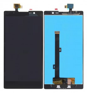 Lcd With Touch Screen For Lenovo P90 Black By - Maxbhi Com