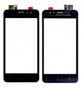 Touch Screen Digitizer For Intex Aqua Amaze Plus Black By - Maxbhi Com