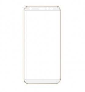 Replacement Front Glass For Comio X1 White By - Maxbhi Com