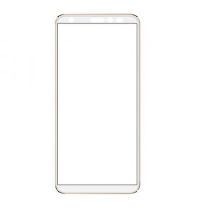 Replacement Front Glass For Comio X1 White By - Maxbhi Com