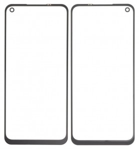 Replacement Front Glass For Oppo A74 5g Black By - Maxbhi Com