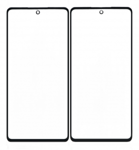 Replacement Front Glass For Samsung Galaxy M52 5g Black By - Maxbhi Com