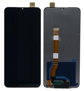 Lcd With Touch Screen For Oppo A17 Blue By - Maxbhi Com