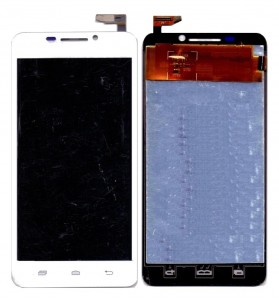 Lcd With Touch Screen For Intex Aqua I7 White By - Maxbhi Com