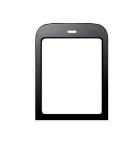 Replacement Front Glass For Palm Pixi Black By - Maxbhi.com
