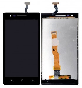 Lcd With Touch Screen For Oppo Mirror 3 Black By - Maxbhi Com