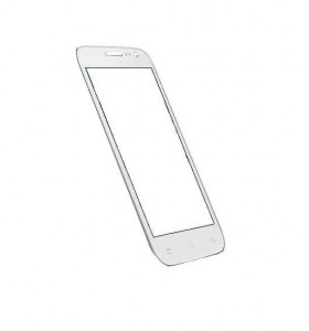 Replacement Front Glass For Celkon A105 Plus Signature Vista Black By - Maxbhi.com