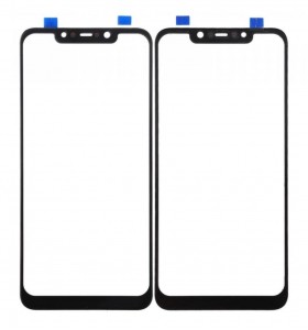 Replacement Front Glass For Xiaomi Pocophone F1 Black By - Maxbhi Com