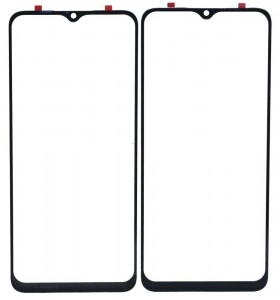 Replacement Front Glass For Realme Narzo 10 Black By - Maxbhi Com